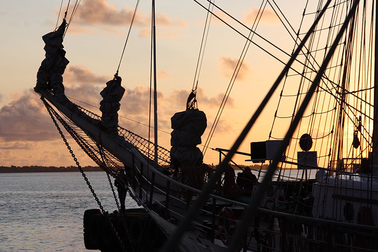 Seiltrening med Galeasen Loyal